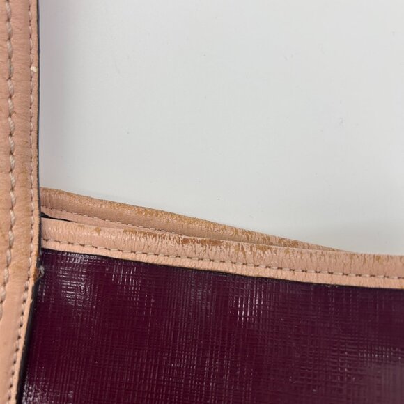 Coach Park Metro Patent Leather Large Tote Handbag Burgundy Red J1371-F25028 - Picture 11 of 16